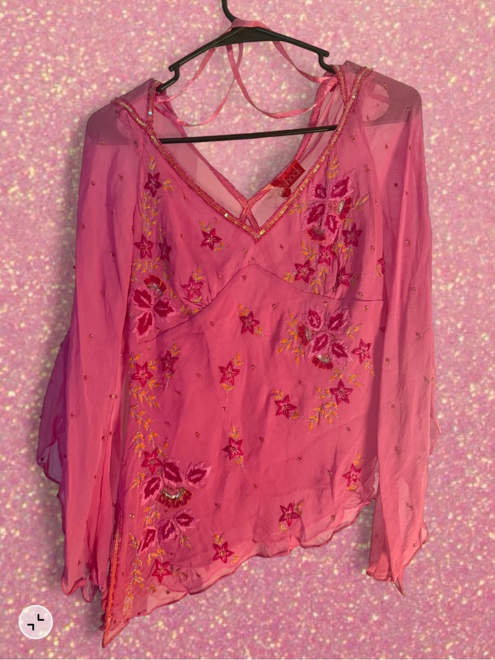 Silk beaded fairy top aftershock